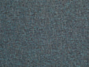 Teal Blue Woven Upholstery Fabric - Linen Look