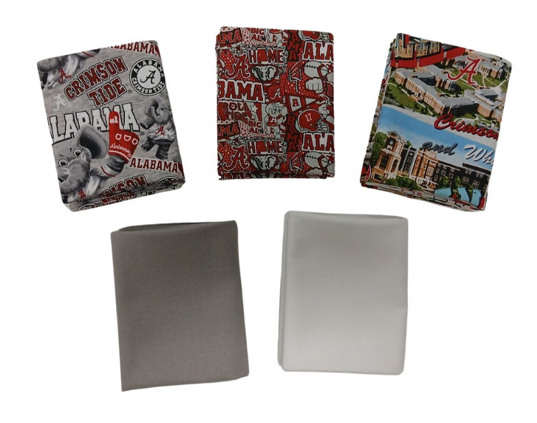 Alabama Crimson Tide - Fat Quarter Bundle - 10 pack (Big Al)