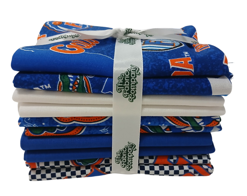 Florida Gators - Fat Quarter Bundle - 10 pack (Gators)