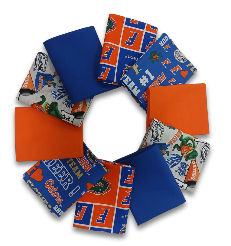 Florida Gators - Fat Quarter Bundle - 10 pack (Albert)