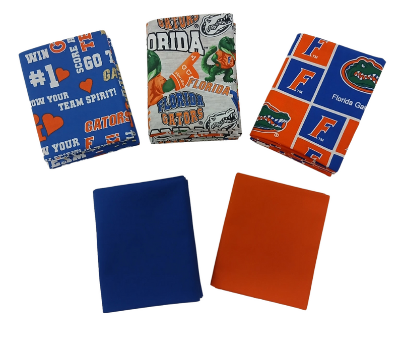 Florida Gators - Fat Quarter Bundle - 10 pack (Albert)