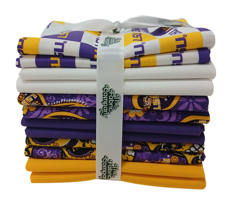 LSU Tigers - Fat Quarter Bundle - 12 pack (LSU)