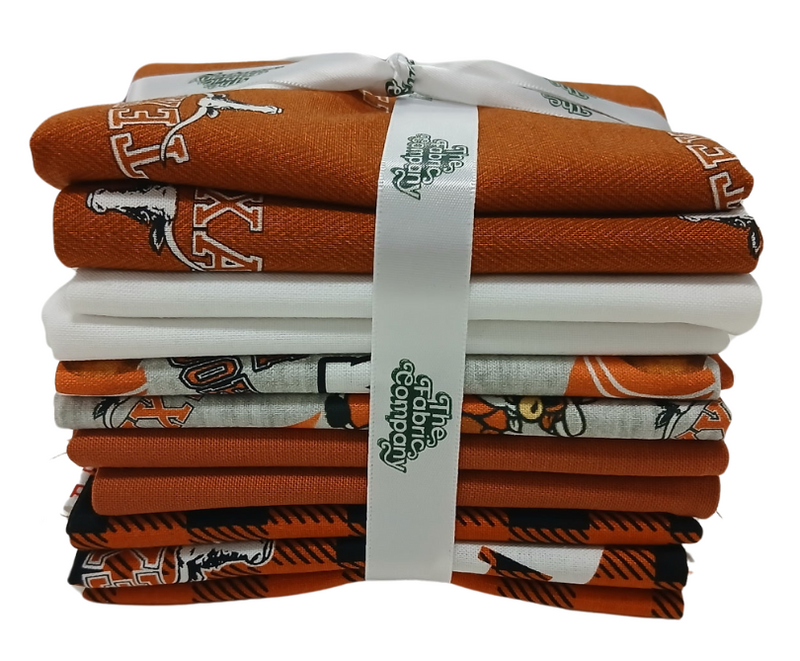 Texas Longhorns - Fat Quarter Bundle - 10 pack (UT)