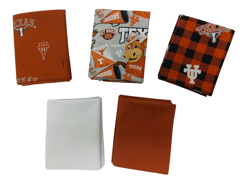 Texas Longhorns - Fat Quarter Bundle - 10 pack (UT)