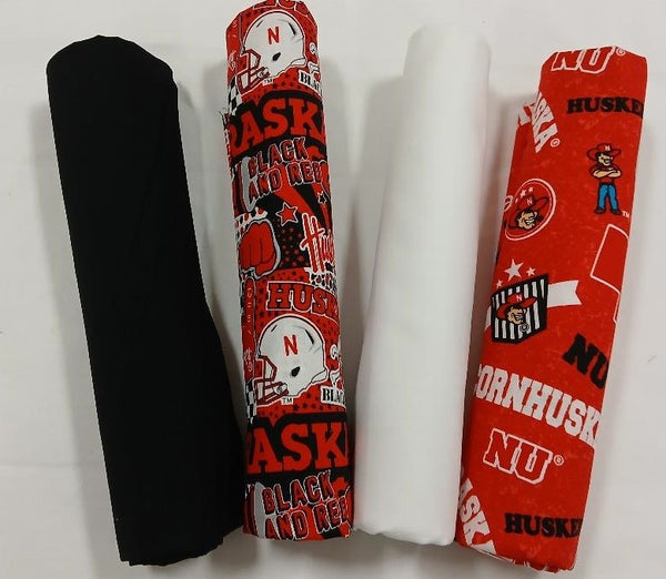 Nebraska Cornhuskers - One Yard Bundle - 4 pack (Red)