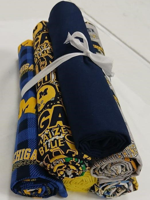 Michigan Wolverines - One Yard Bundle - 6 pack (Blue)