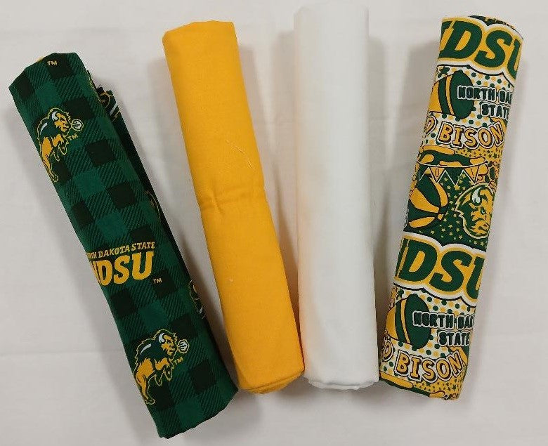 North Dakota State Bison - One Yard Bundle - 4 pack (Green)