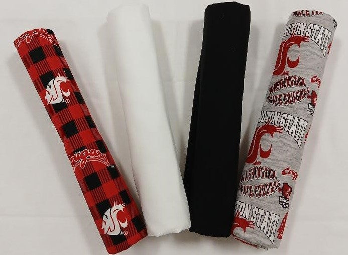 Washington State Cougars - One Yard Bundle - 4 pack (Crimson)