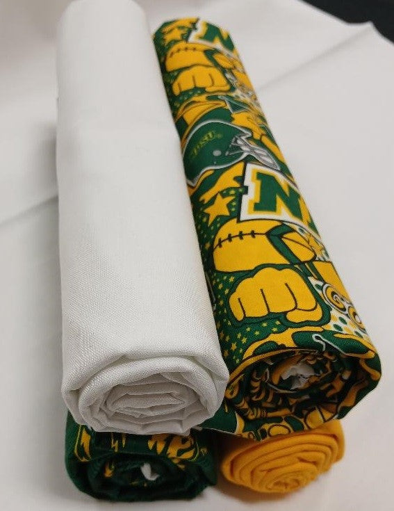 North Dakota State Bison - One Yard Bundle - 4 pack (Green)