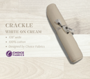 Tone on Tone 108" Supreme Backings - White on Cream - Crackle