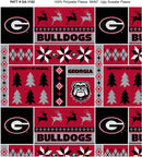 Georgia Bulldogs - Fleece - Christmas Sweater