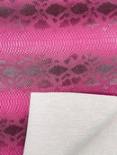 Viper Snake Skin Texture Faux Leather Fabric - 54" Wide - Sold By The Yard
