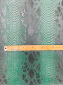 Viper Snake Skin Texture Faux Leather Fabric - 54" Wide - Sold By The Yard