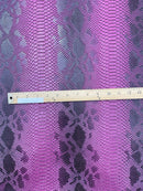 Viper Snake Skin Texture Faux Leather Fabric - 54" Wide - Sold By The Yard