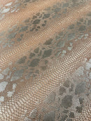 Viper Snake Skin Texture Faux Leather Fabric - 54" Wide - Sold By The Yard