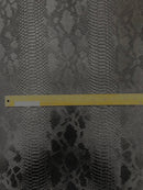 Viper Snake Skin Texture Faux Leather Fabric - 54" Wide - Sold By The Yard
