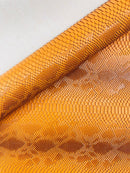 Viper Snake Skin Texture Faux Leather Fabric - 54" Wide - Sold By The Yard