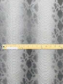 Viper Snake Skin Texture Faux Leather Fabric - 54" Wide - Sold By The Yard