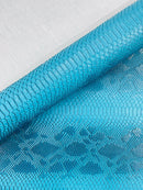 Viper Snake Skin Texture Faux Leather Fabric - 54" Wide - Sold By The Yard