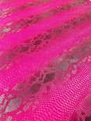 Viper Snake Skin Texture Faux Leather Fabric - 54" Wide - Sold By The Yard