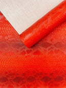 Viper Snake Skin Texture Faux Leather Fabric - 54" Wide - Sold By The Yard
