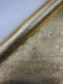 Viper Snake Skin Texture Faux Leather Fabric - 54" Wide - Sold By The Yard