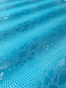 Viper Snake Skin Texture Faux Leather Fabric - 54" Wide - Sold By The Yard
