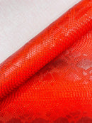 Viper Snake Skin Texture Faux Leather Fabric - 54" Wide - Sold By The Yard