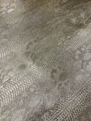Viper Snake Skin Texture Faux Leather Fabric - 54" Wide - Sold By The Yard