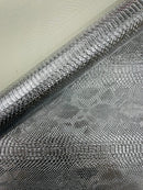 Viper Snake Skin Texture Faux Leather Fabric - 54" Wide - Sold By The Yard