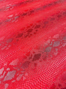 Viper Snake Skin Texture Faux Leather Fabric - 54" Wide - Sold By The Yard