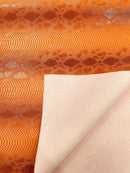 Viper Snake Skin Texture Faux Leather Fabric - 54" Wide - Sold By The Yard