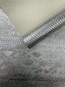 Viper Snake Skin Texture Faux Leather Fabric - 54" Wide - Sold By The Yard