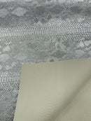 Viper Snake Skin Texture Faux Leather Fabric - 54" Wide - Sold By The Yard