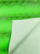 Viper Snake Skin Texture Faux Leather Fabric - 54" Wide - Sold By The Yard