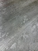Viper Snake Skin Texture Faux Leather Fabric - 54" Wide - Sold By The Yard