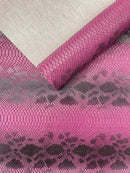 Viper Snake Skin Texture Faux Leather Fabric - 54" Wide - Sold By The Yard