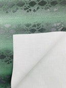 Viper Snake Skin Texture Faux Leather Fabric - 54" Wide - Sold By The Yard