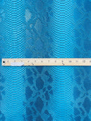 Viper Snake Skin Texture Faux Leather Fabric - 54" Wide - Sold By The Yard