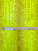 Viper Snake Skin Texture Faux Leather Fabric - 54" Wide - Sold By The Yard