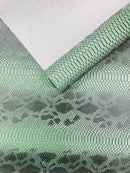 Viper Snake Skin Texture Faux Leather Fabric - 54" Wide - Sold By The Yard