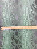Viper Snake Skin Texture Faux Leather Fabric - 54" Wide - Sold By The Yard