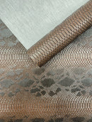 Viper Snake Skin Texture Faux Leather Fabric - 54" Wide - Sold By The Yard