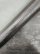 Viper Snake Skin Texture Faux Leather Fabric - 54" Wide - Sold By The Yard
