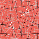 Red Swizzle Stick Cotton Wideback Fabric per yard