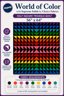 World of Color Quilt Kit – Supreme Solids Edition | Batting Included