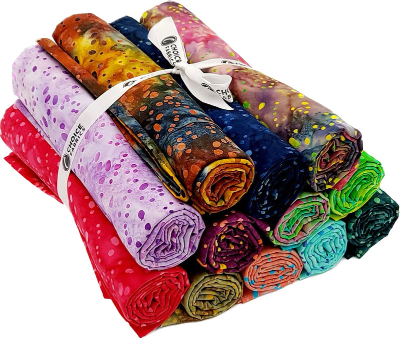 Komo Batiks - One Yard Bundle - 12 pack (Dark)