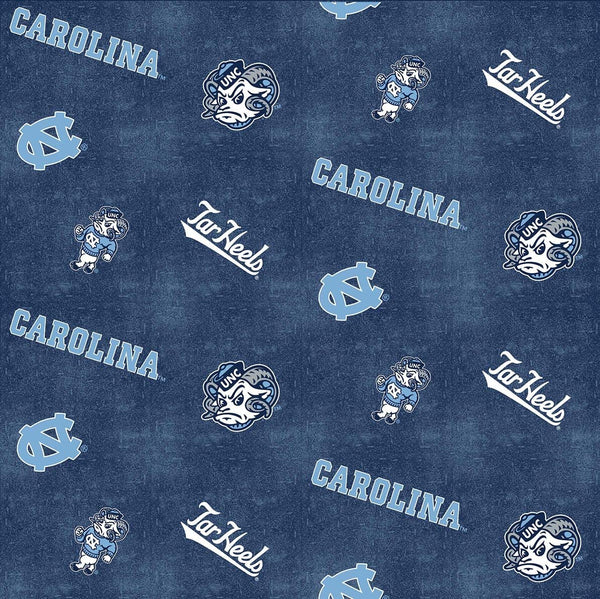 North Carolina Tar Heels - Distressed Logo Flannel