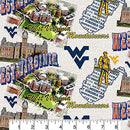 West Virginia Mountaineers - Scenic Map