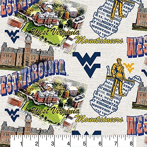 West Virginia Mountaineers - Scenic Map